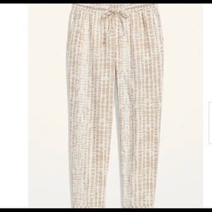 Old navy drawstring linen pants NWOT sz L